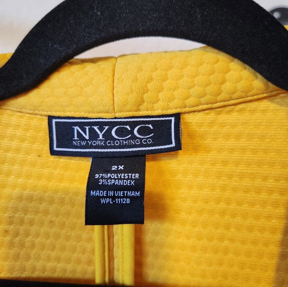 NYCC Women's Mustard Yellow Blazer - Picture 2 of 2